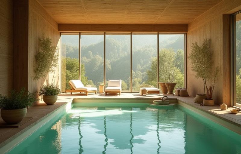 Serene spa environment